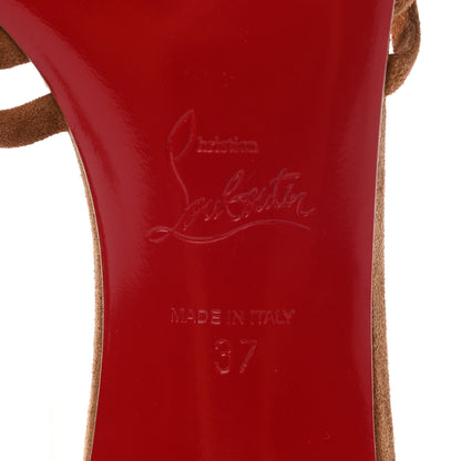 Christian Louboutin Suede Belbrossa 55 Mules 37 Brown 7 of 8