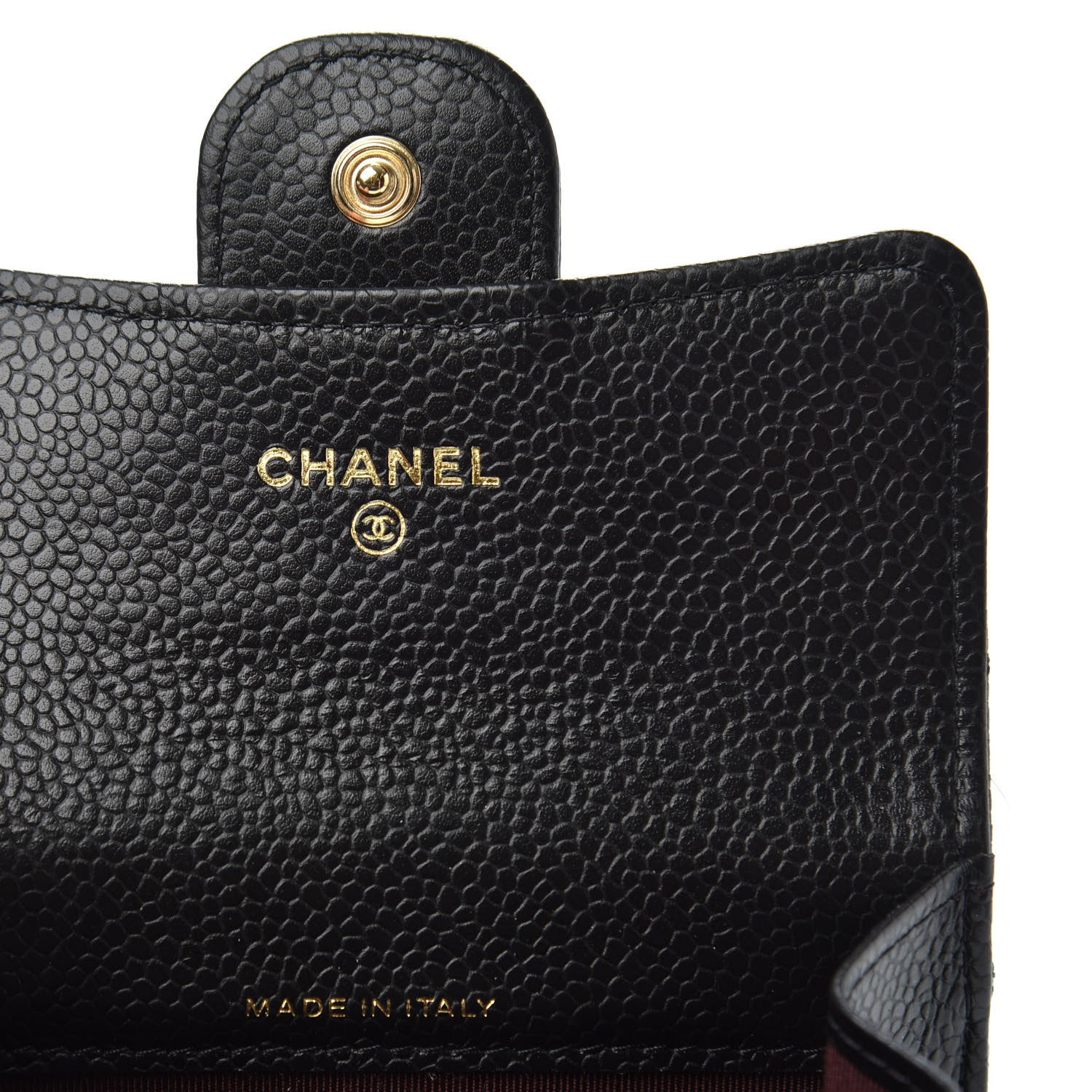 Chanel Caviar Quilted Flap Card Holder Wallet Black 6 of 9
