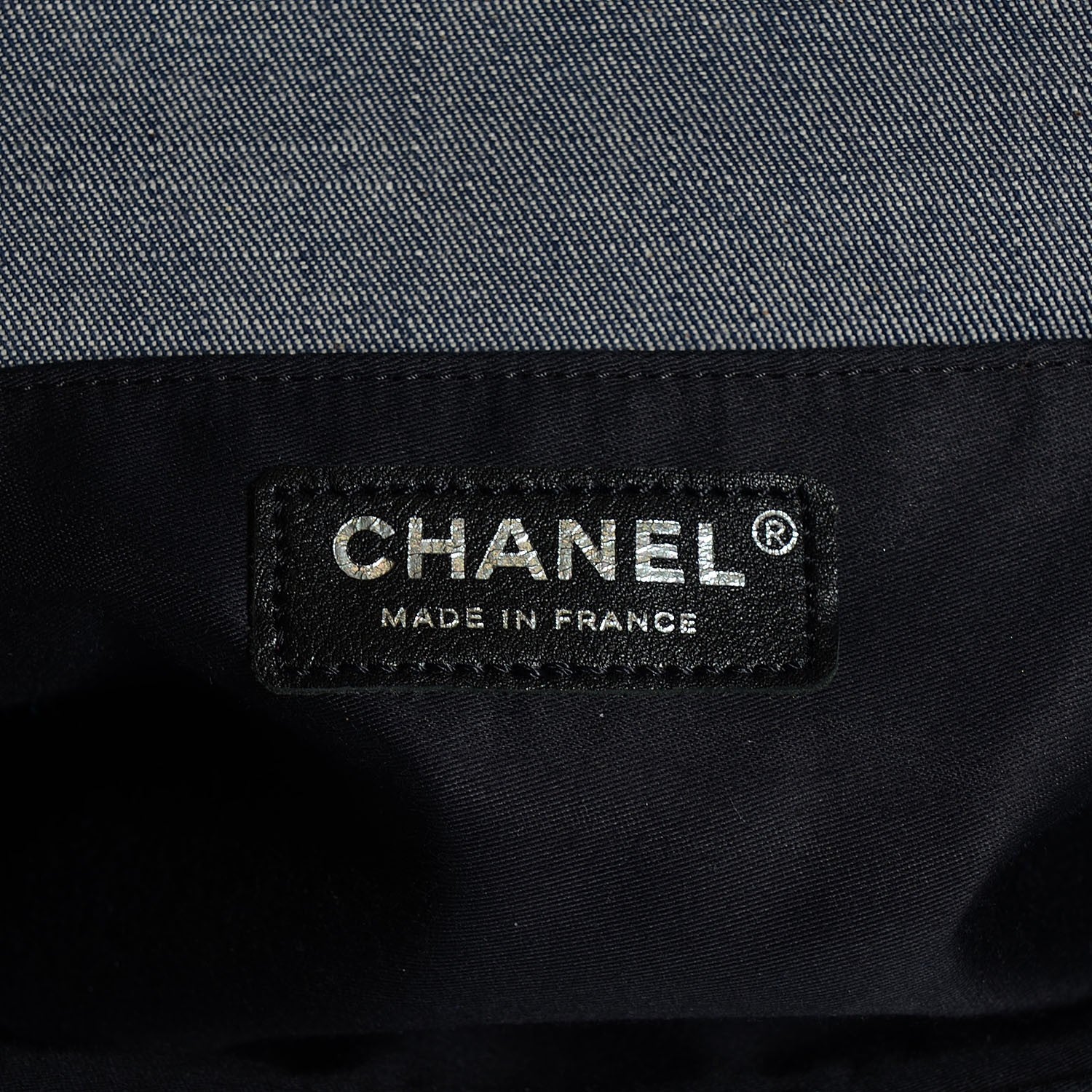 Chanel Denim Tweed Patchwork Medium Single Flap Blue 7 of 8