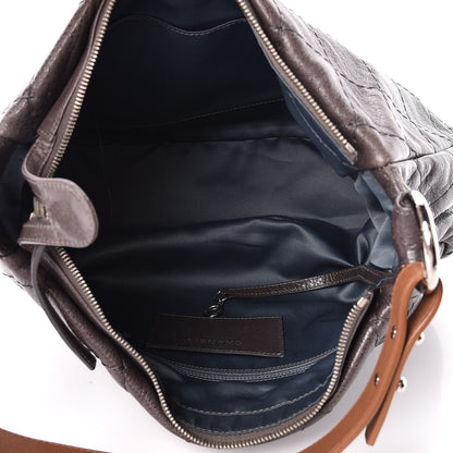 Chanel Glazed Calfskin On The Road Hobo Brown 7 of 13