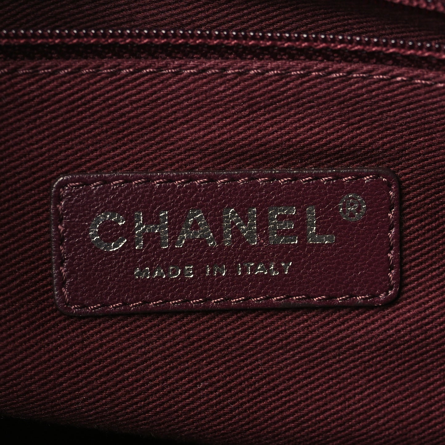 Glazed Caviar Quilted Tote Brown