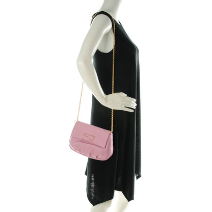 Fendi Vitello Flamingo Enamel Fendista Pouchette Crossbody Lavanda 2 of 7