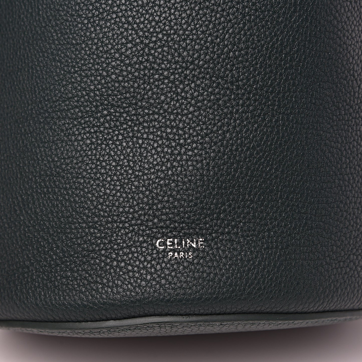 Supple Grained Calfskin Nano Big Bag Bucket Slate