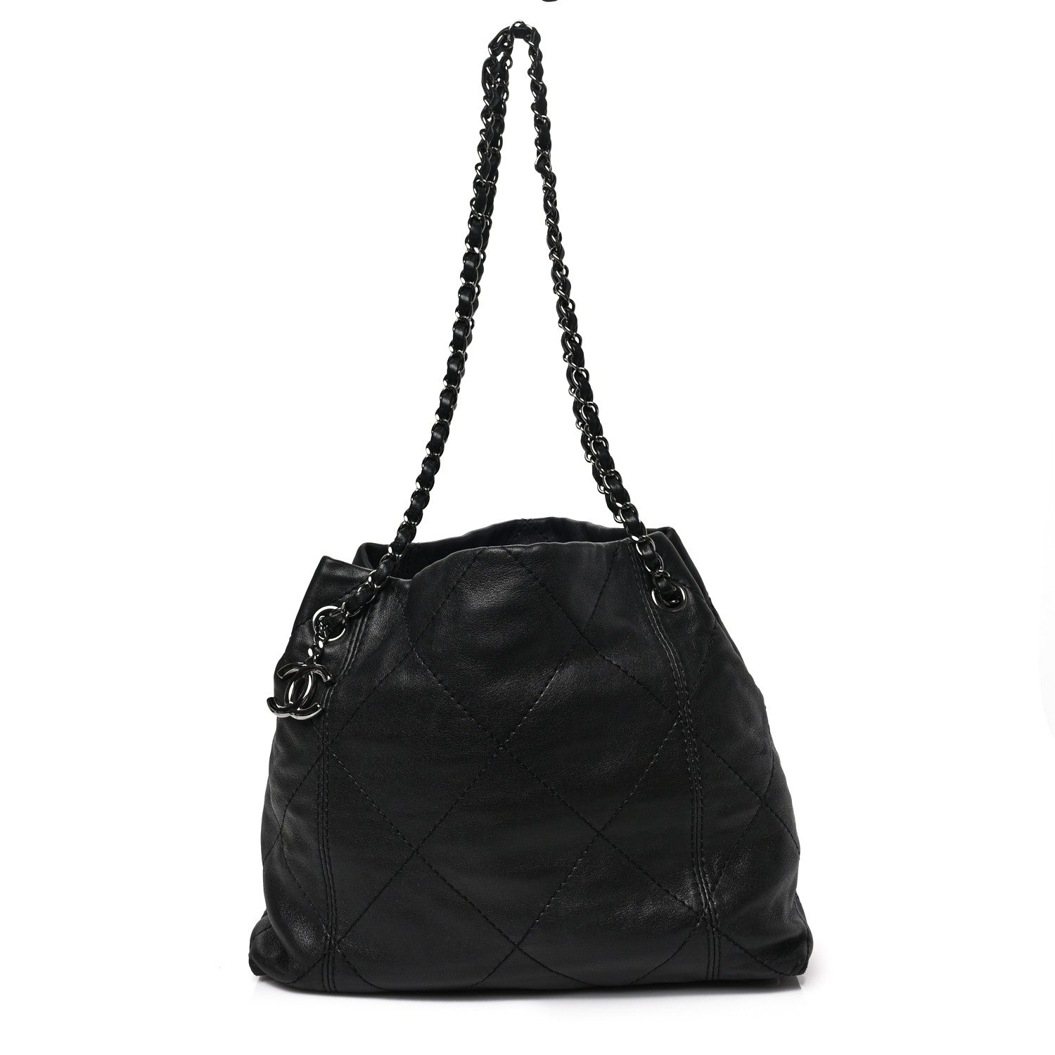 Chanel Lambskin Quilted Small Soft Touch Shoulder Bag Black 1 of 8
