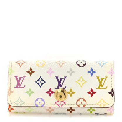 Louis Vuitton Monogram Multicolor Multicles 4 Key Holder White Litchi 1 of 8