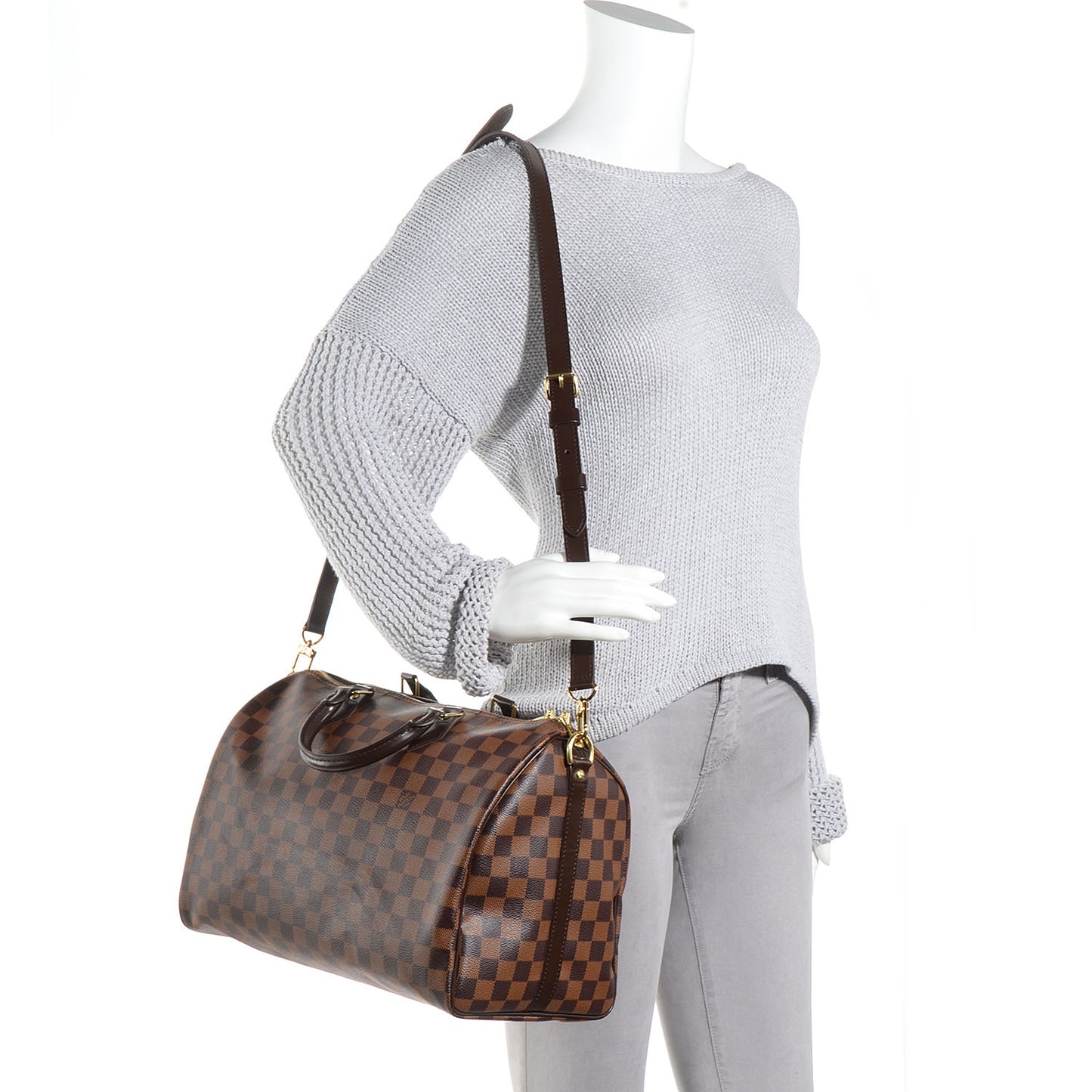 Damier Ebene Speedy Bandouliere 35