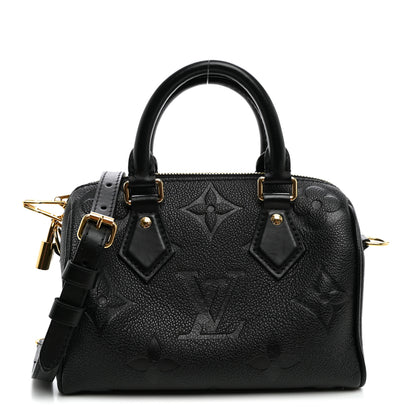 Louis Vuitton Empreinte Monogram Giant Speedy Bandouliere 20 Black 1 of 9