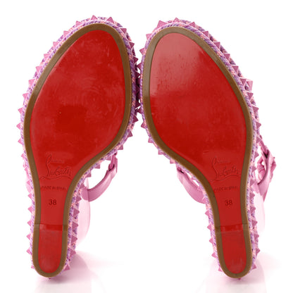 Christian Louboutin Pyraclou 110 Platform Sandals 38 Pink 5 of 10