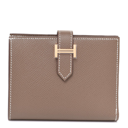 Hermes Epsom Bearn Compact Wallet Etoupe 1 of 7