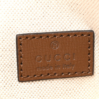 Gucci GG Supreme Monogram Azalea Calfskin Retro Interlocking G Multi-Function Bag Beige Ebony Brown Sugar 5 of 9