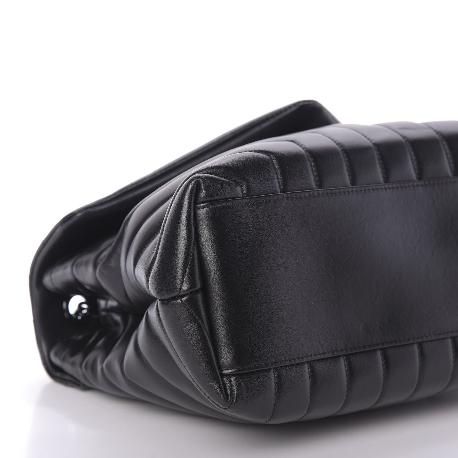 Saint Laurent Calfskin Y Quilted Monogram Medium Loulou Chain Satchel Black 6 of 9
