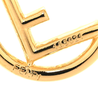 Fendi Metal Crystal F is Fendi Earrings Gold 4 of 4