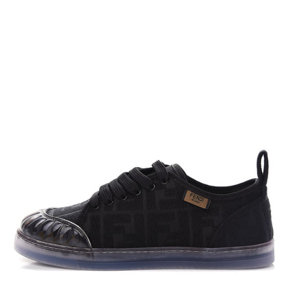 Fendi Corda FF Promenade Low Top Sneakers 37.5 Black 1 of 11