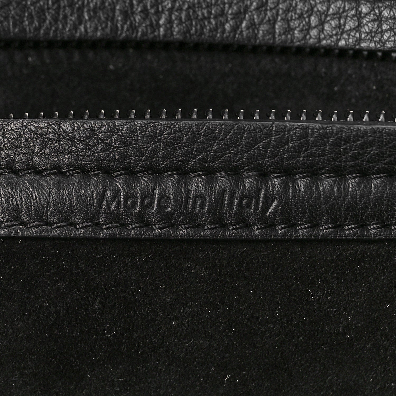 Celine Grained Calfskin Medium Phantom Luggage Black 6 of 9