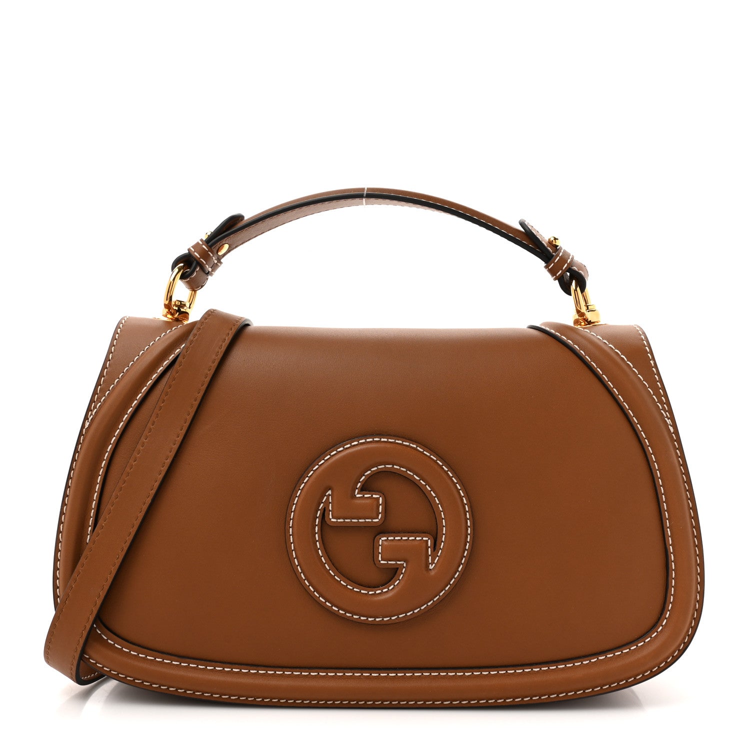 Gucci Calfskin Large Blondie Top Handle Flap Bag Sundial 1 of 14