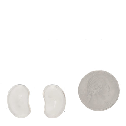 Tiffany Sterling Silver 20mm Elsa Peretti Bean Clip-On Earrings 2 of 4
