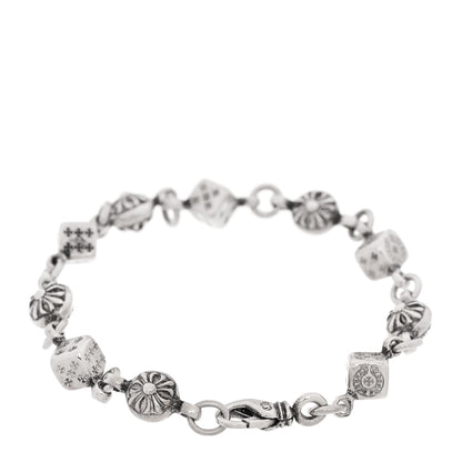 Chrome Hearts Sterling Silver Dice Cross Ball Bracelet 2 of 4