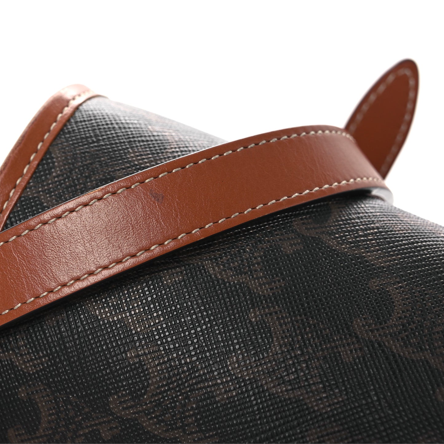 Triomphe Canvas Medium Folco Bag Tan