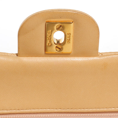 Chanel Lambskin Quilted Small Double Flap Beige 6 of 10