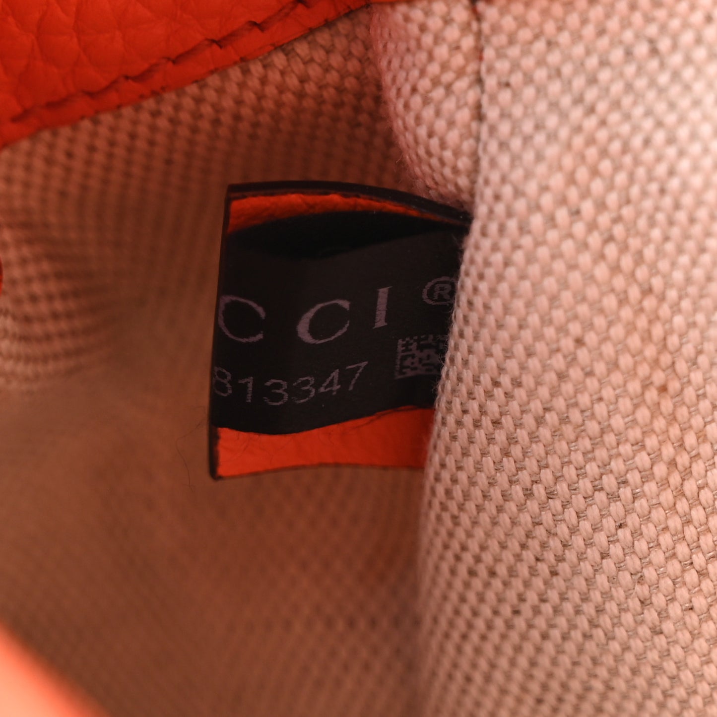 Piuma Calfskin Jumbo GG Embossed Double Buckle Backpack Good Orange