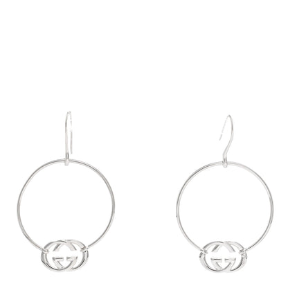 Gucci Sterling Silver Britt Hoop Earrings 1 of 4