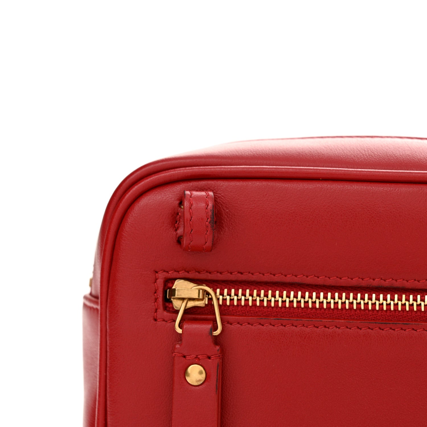 Saint Laurent Calfskin Matelasse Monogram Lou Belt Bag Rouge Eros 11 of 13