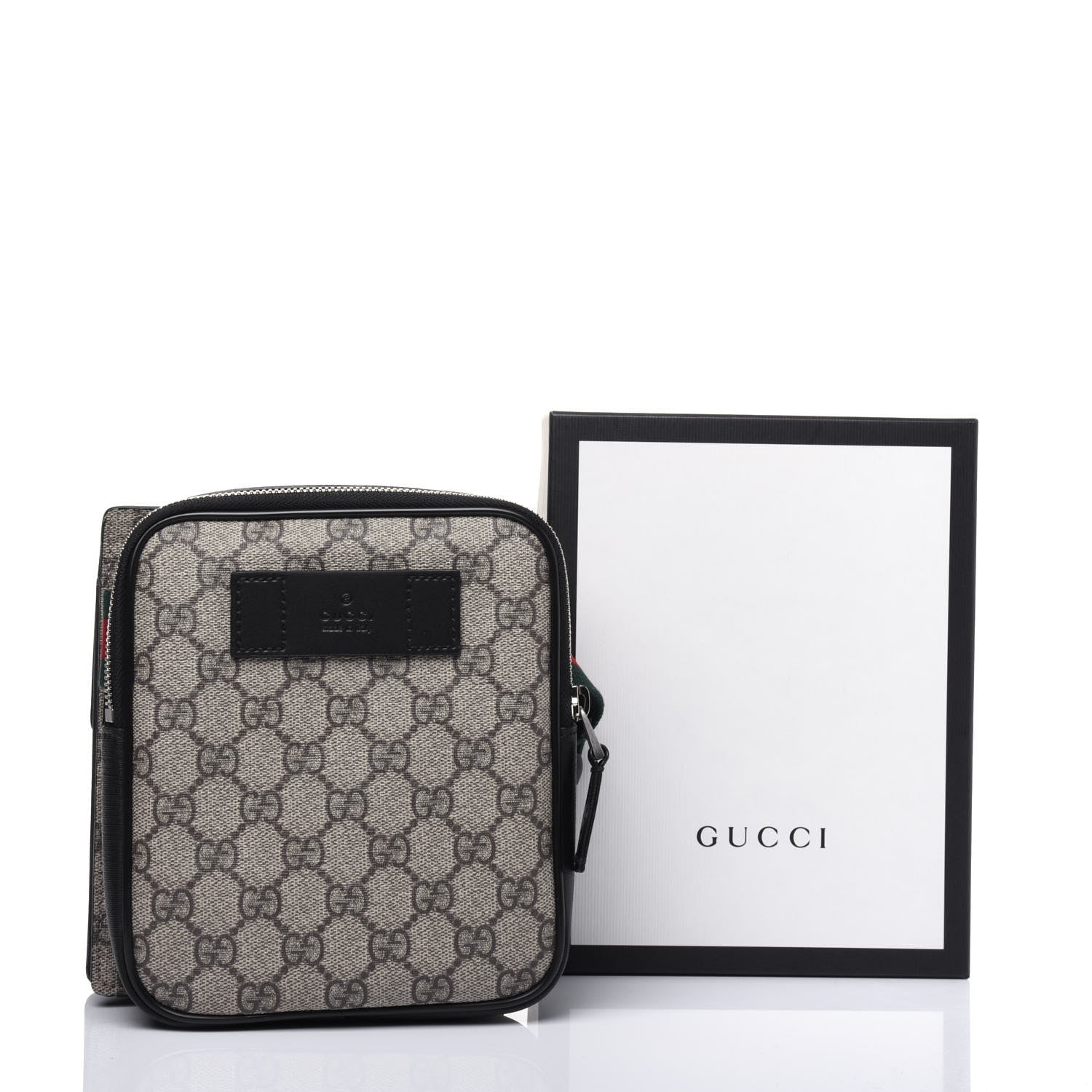 Gucci GG Supreme Monogram Web Belt Bag Black 15 of 15