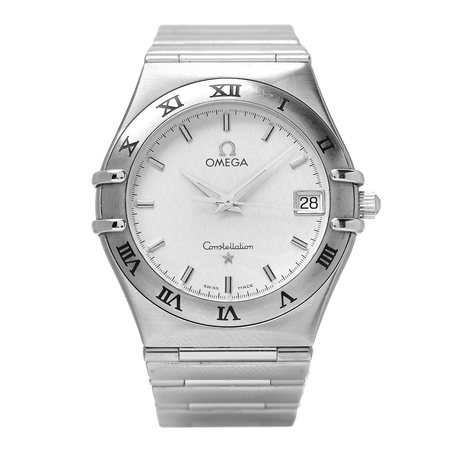 Omega Stainless Steel 33mm Constellation Quartz Watch White 1512.30 1 of 5