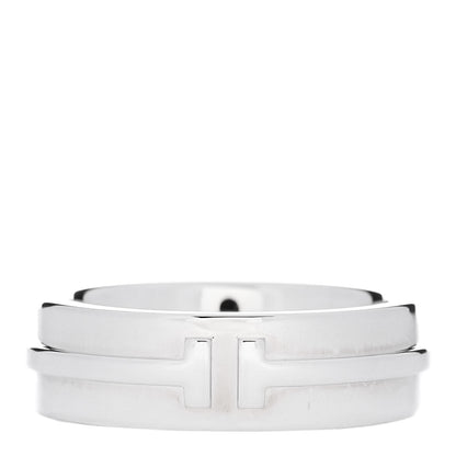 Tiffany Sterling Silver T Wide Ring 52 6 1 of 5