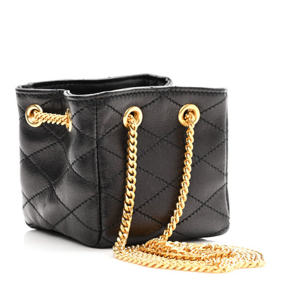 Saint Laurent Lambskin Quilted Baby Bucket Bag Black 3 of 9