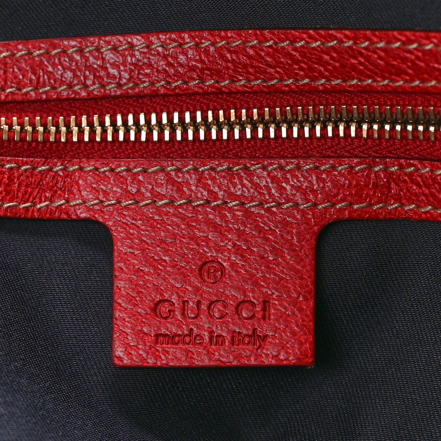 Monogram Medium Jolicoeur Tote Navy Red