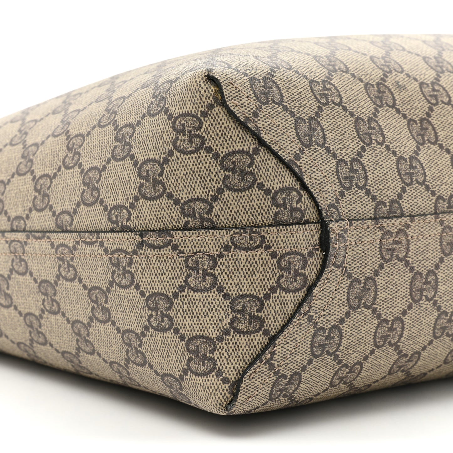 Calfskin GG Supreme Monogram Medium Reversible Tote Black