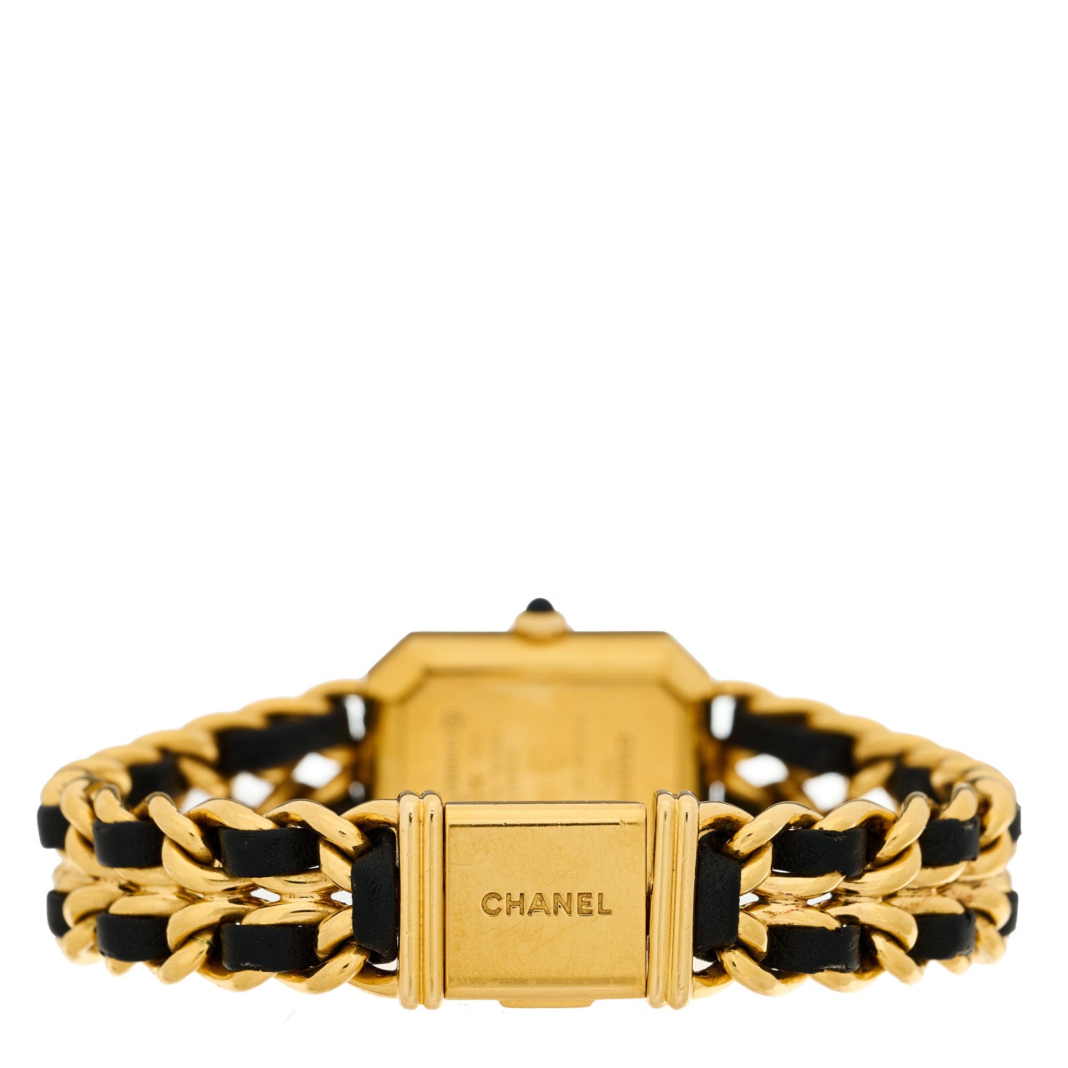 Chanel Stainless Steel Lambskin 20mm Chain Premiere Quartz Watch Gold XL 3 of 4