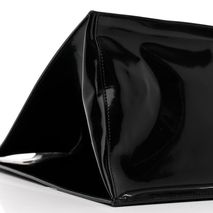 Saint Laurent Mesh Patent Rive Gauche Tote Black 8 of 12