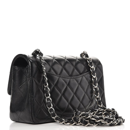 Chanel Lambskin Quilted Mini Rectangular Flap Black 3 of 9