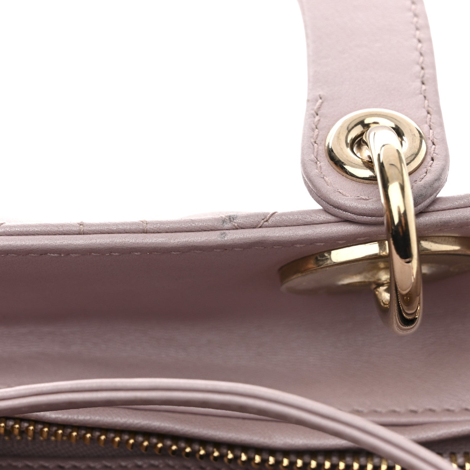 Christian Dior Lambskin Cannage Medium Lady Dior Light Pink 11 of 11