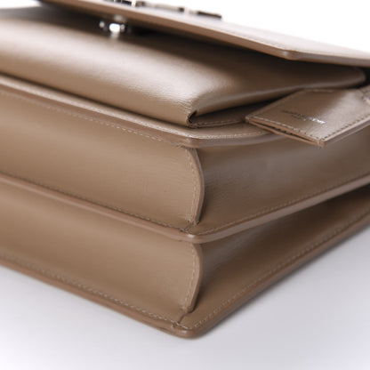 Saint Laurent Calfskin Medium Monogram Sunset Dark Beige 7 of 11