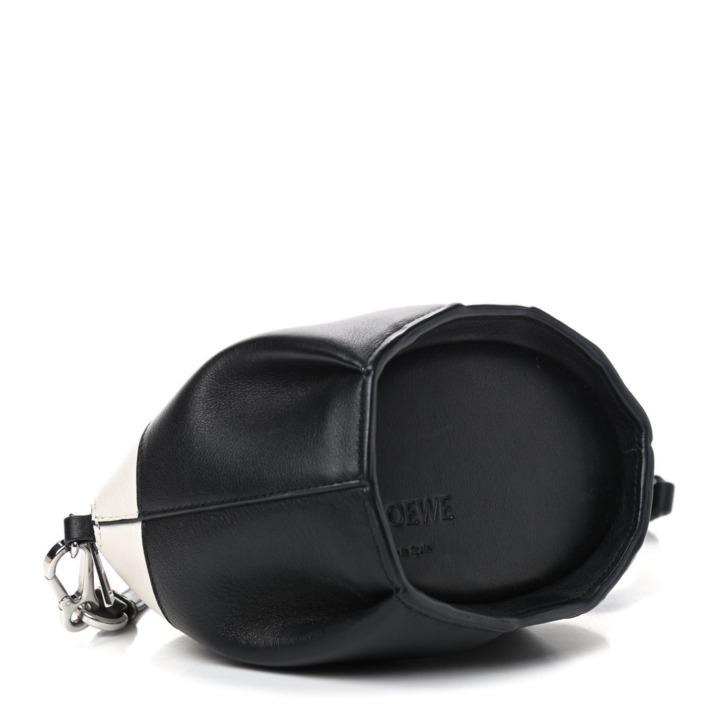 Calfskin Panda Crossbody Black White