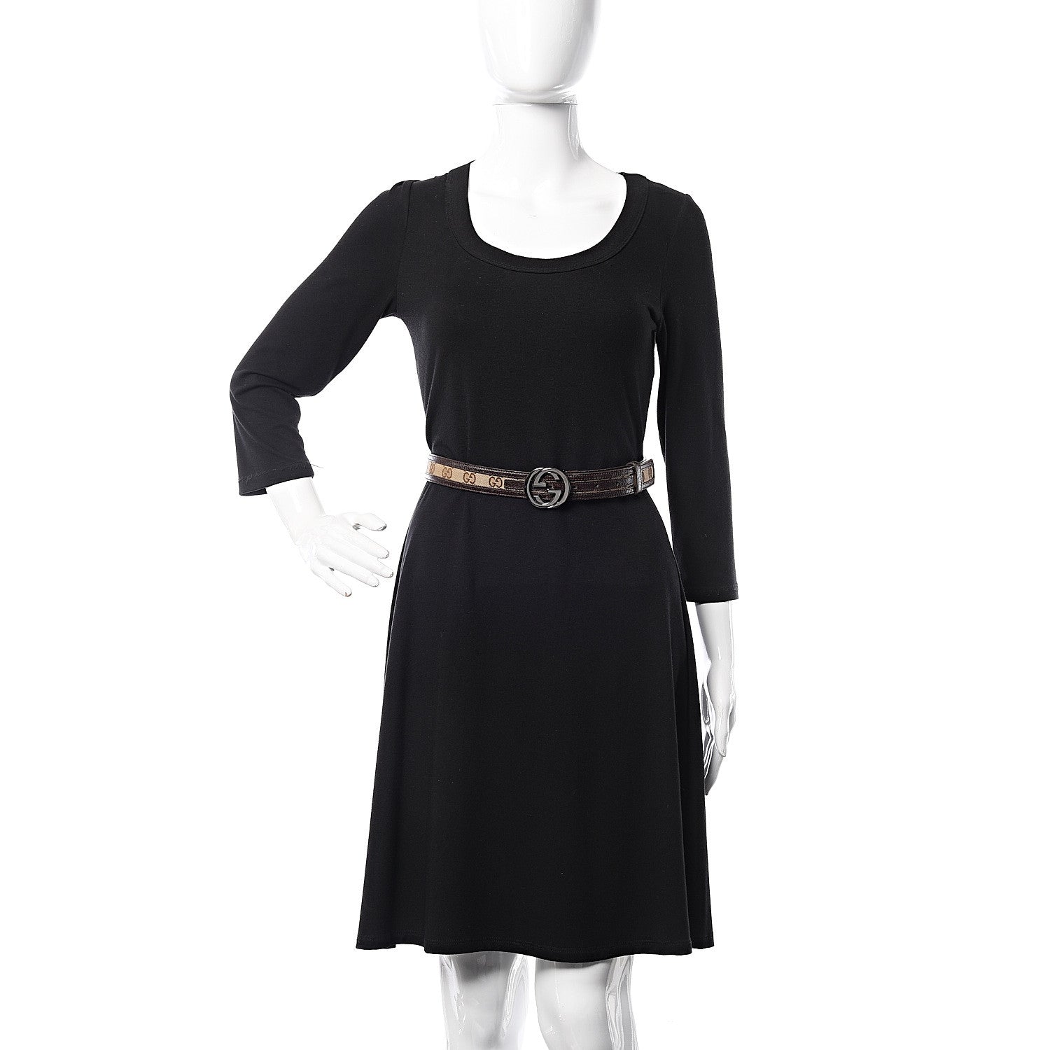 Gucci Monogram Interlocking G Belt 90 36 Dark Brown 2 of 6