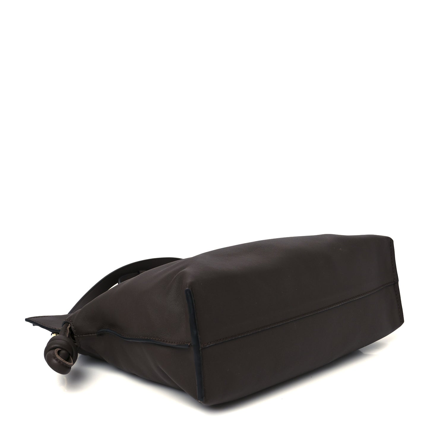 Nappa Medium Flamenco Knot Bag Chocolate