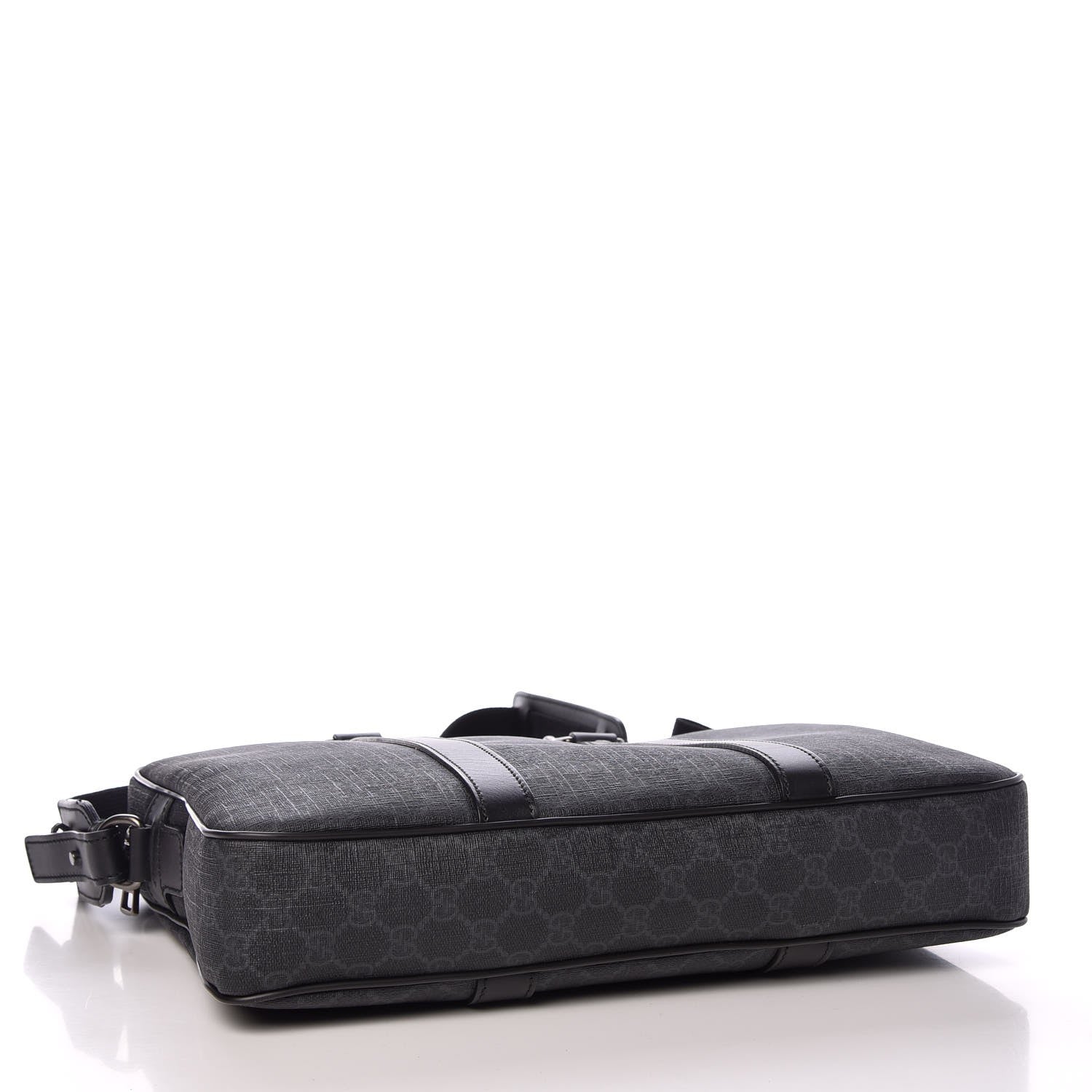 Gucci GG Supreme Monogram Briefcase Black Grey 4 of 8
