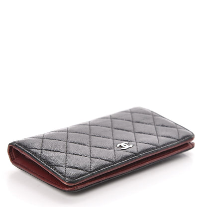 Chanel Caviar Quilted Yen Wallet Black 4 of 10