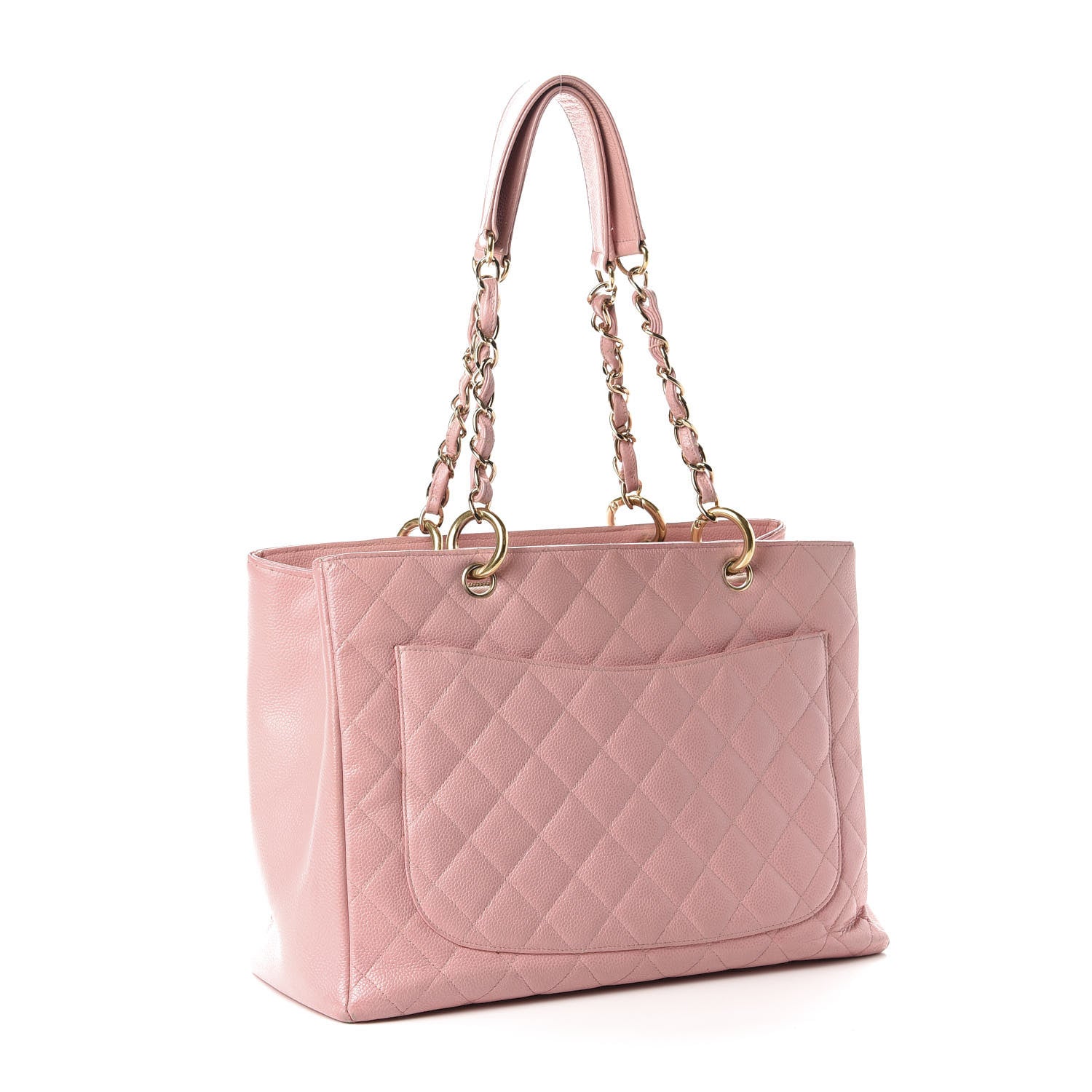 Chanel Caviar Quilted Grand Shopping Tote GST Pink 3 of 21