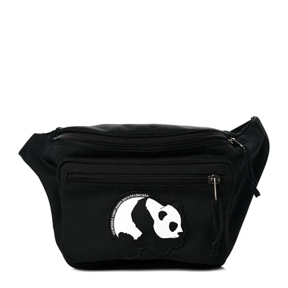 Balenciaga Nylon Canvas Panda Explorer Belt Bag Black 1 of 10