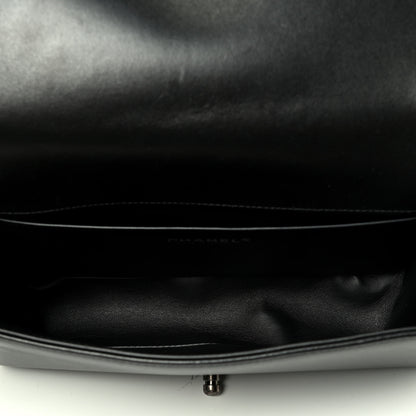 Chanel Metallic Lambskin Embellished Medium Boy Flap Black Silver 4 of 4