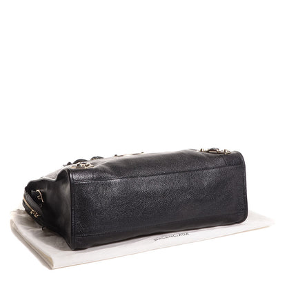 Balenciaga Chevre Gold Metallic Edge Hardware City Black 4 of 15