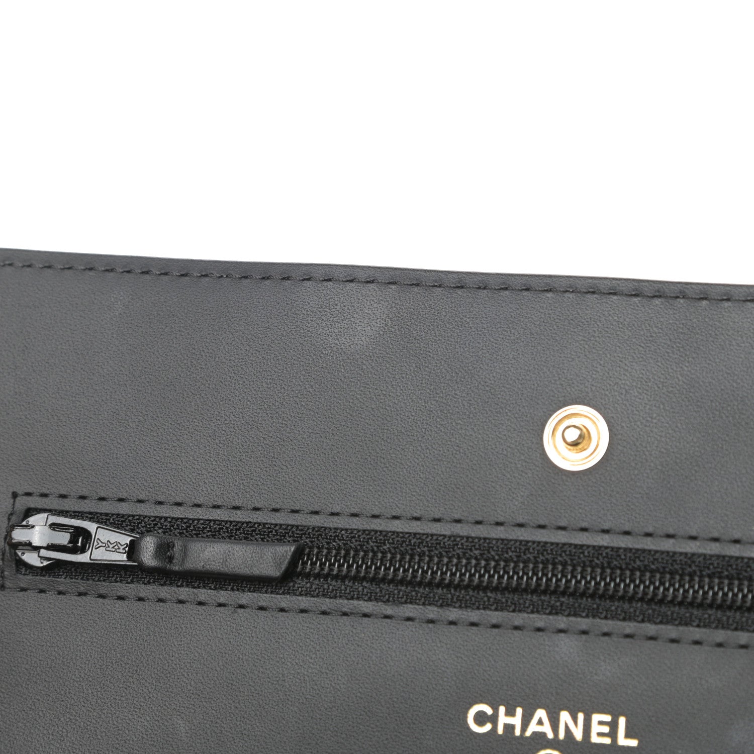 Chanel Aged Calfskin Quilted Lucky Charms Casino 2.55 Reissue Wallet On Chain WOC Black 13 of 13