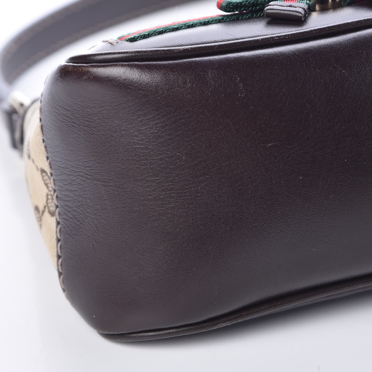 Gucci Monogram Small Mayfair Shoulder Bag Dark Brown 14 of 16