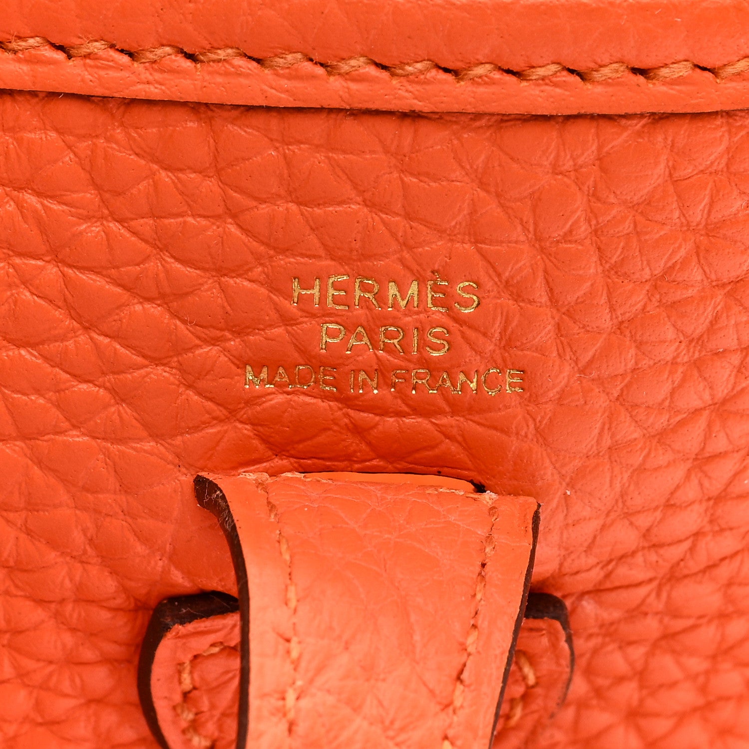 Hermes Taurillon Clemence Evelyne TPM Orange Minium 6 of 10