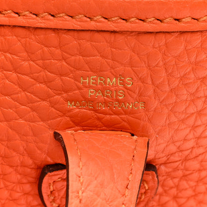 Hermes Taurillon Clemence Evelyne TPM Orange Minium 6 of 10